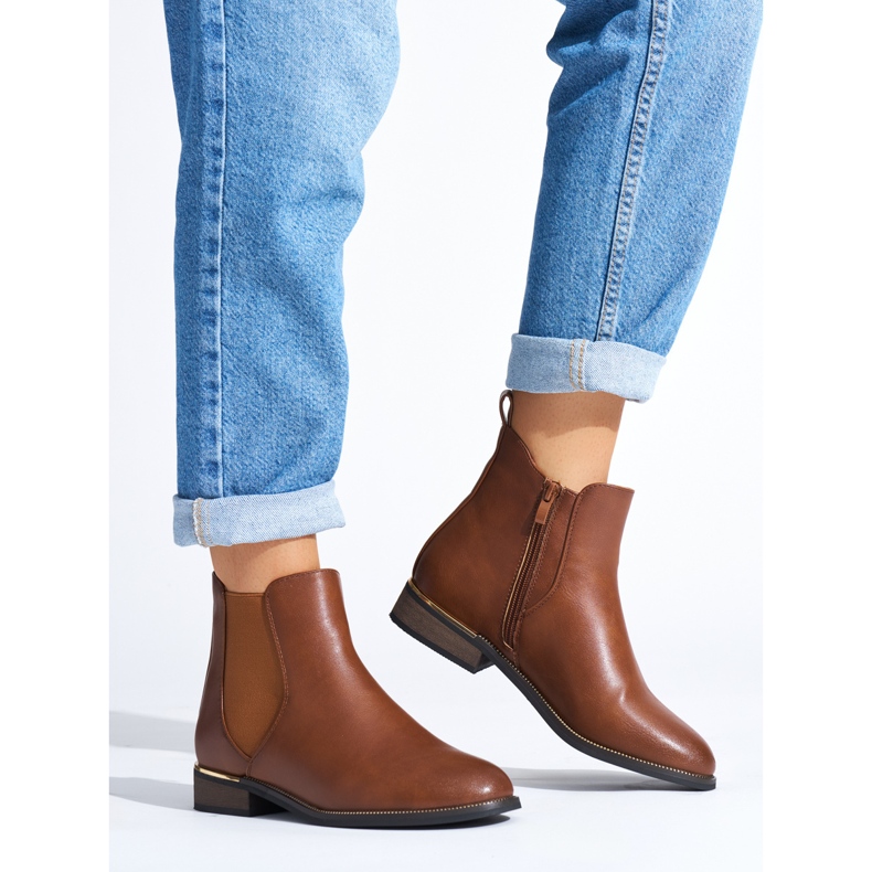 Botas de mulher clássicas castanhas marrom 1