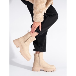 Botas femininas bege com isolamento de Sergio Leone 1