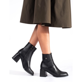 Goodin Botins clássicos pretos para mulher 1