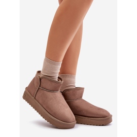 Botas de neve com plataforma feminina D.Franklin DFSH370010 Taupe bege 1