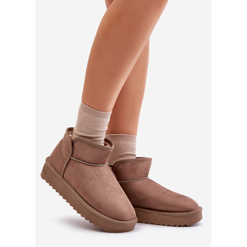 Botas de neve com plataforma feminina D.Franklin DFSH370010 Taupe bege 1 Botas de neve com plataforma feminina D.Franklin DFSH370010 Taupe bege 1