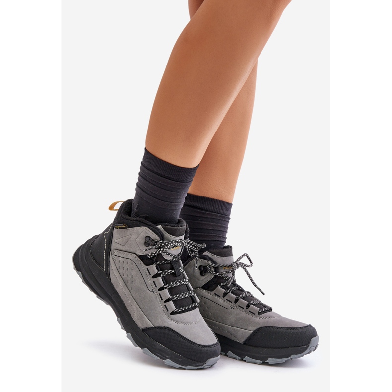 Sapatos de trekking isolados femininos McKeylor 14011 cinza 1