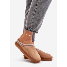 A casa das mulheres confortáveis calça deslizadores com o camelo de Inblu FX000021 do bordado bege 1 A casa das mulheres confortáveis calça deslizadores com o camelo de Inblu FX000021 do bordado bege 1