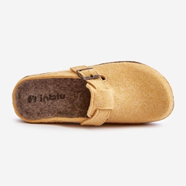 Chinelos femininos confortáveis ​​com fivela Inblu ED000019 amarelo 2