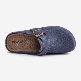 Chinelos femininos confortáveis ​​com fivela Inblu ED000019 Azul marinho 2