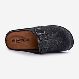 Chinelos Masculinos Confortáveis ​​Com Fivela Inblu SI000019 Grafite cinza 3