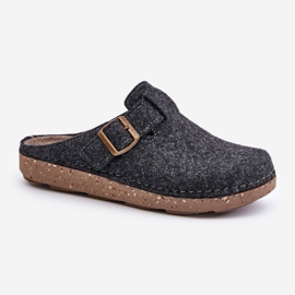 Chinelos Masculinos Com Fivela Chinelos Preventivos Inblu MT000012 Grafite cinza 5