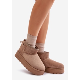Botas de neve com plataforma baixa Big Star OO274A100 bege 1