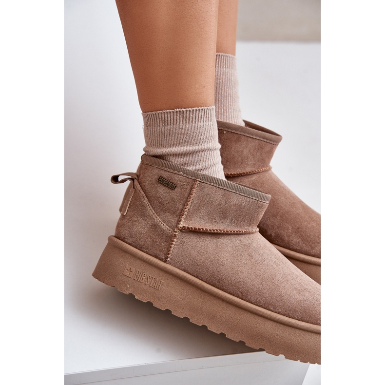 Botas de neve com plataforma baixa Big Star OO274A100 bege 2 Botas de neve com plataforma baixa Big Star OO274A100 bege 2
