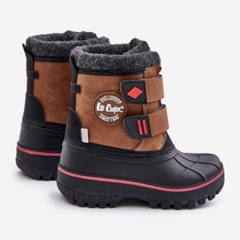 Botas infantis de neve com velcro Lee Cooper LCJ-24-44-2864K Camelo castanho 2 Botas infantis de neve com velcro Lee Cooper LCJ-24-44-2864K Camelo castanho 2