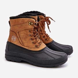 Botas de neve masculinas Lee Cooper LCJ-24-44-2873M camelo castanho 1