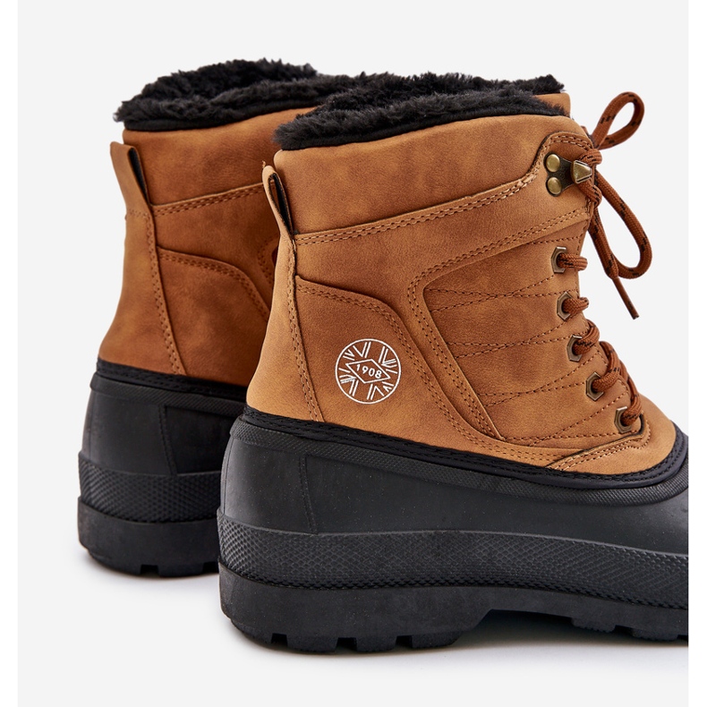 Botas de neve masculinas Lee Cooper LCJ-24-44-2873M camelo marrom 2