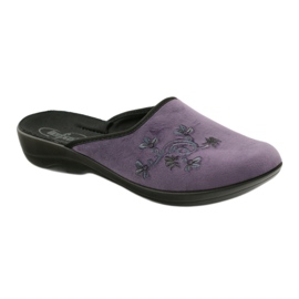 Chinelos sapatos femininos Befado 552D006 chinelos roxo multicolorido 1