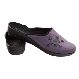 Chinelos sapatos femininos Befado 552D006 chinelos roxo multicolorido 3