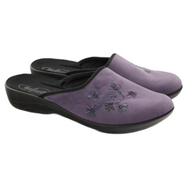 Chinelos sapatos femininos Befado 552D006 chinelos roxo multicolorido 4