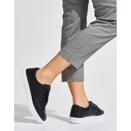 Tênis feminino de couro preto Sergio Leone 2