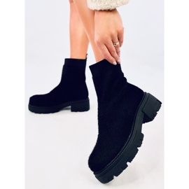 Roanna Botas de meia preta preto 2