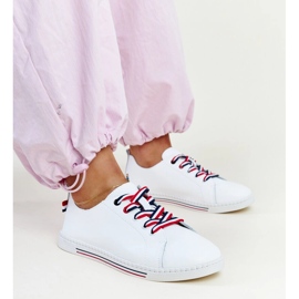 Tênis Vinceza de couro branco 1