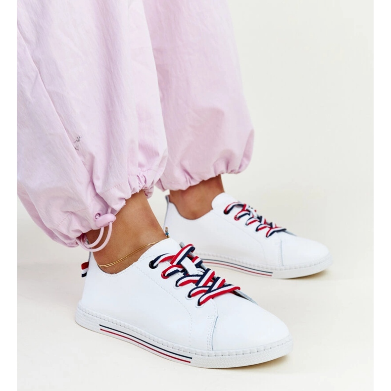 Tênis Vinceza de couro branco 1