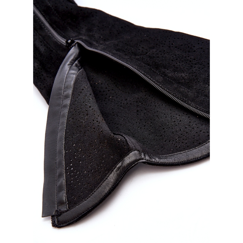 Botas femininas abertas pretas S.Barski HY66-132 preto 4