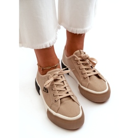 MSMG Tênis baixo feminino, marrom 2