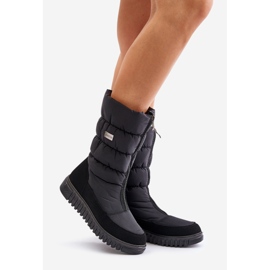 Botas de neve femininas quentes Progress PROGJ-24-149 pretas preto 1