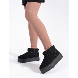 Seastar Botas de neve femininas com plataforma isolada preta preto 1 Seastar Botas de neve femininas com plataforma isolada preta preto 1