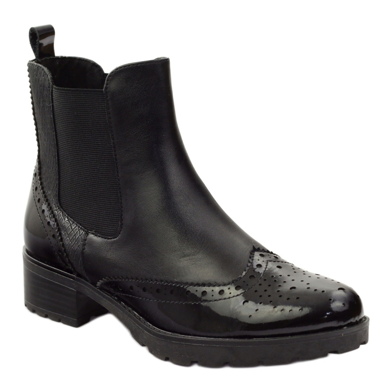 Botins Caprice Botas Jodhpur, sapatos femininos 25405 preto 1