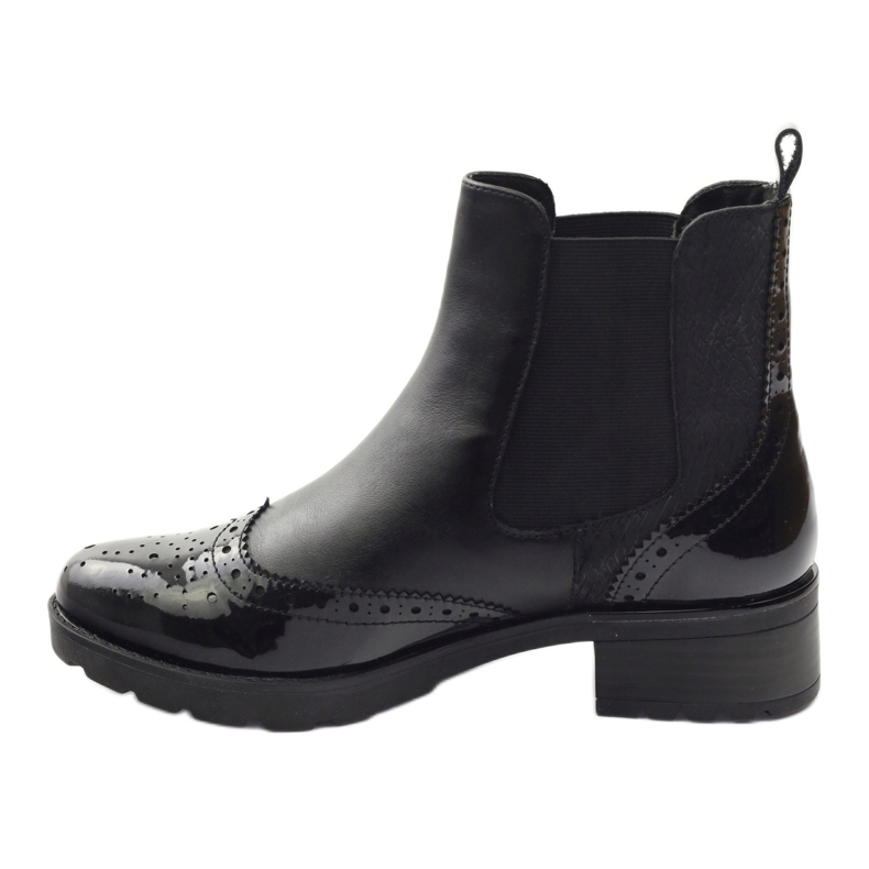 Botins Caprice Botas Jodhpur, sapatos femininos 25405 preto 2