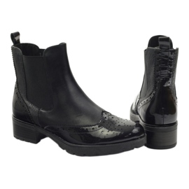 Botins Caprice Botas Jodhpur, sapatos femininos 25405 preto 3