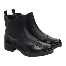 Botins Caprice Botas Jodhpur, sapatos femininos 25405 preto 4