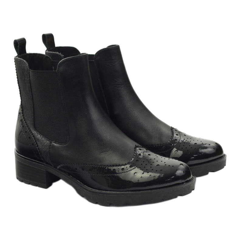Botins Caprice Botas Jodhpur, sapatos femininos 25405 preto 4