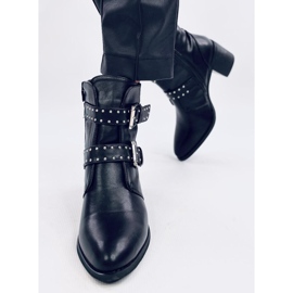 Botas de salto alto com tachas Ferox Black preto 1