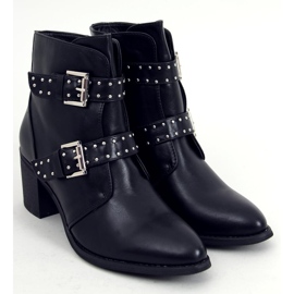 Botas de salto alto com tachas Ferox Black preto 2