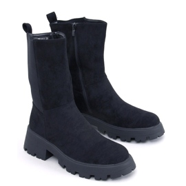 Seuss Botas Chelsea pretas de cano alto preto 1