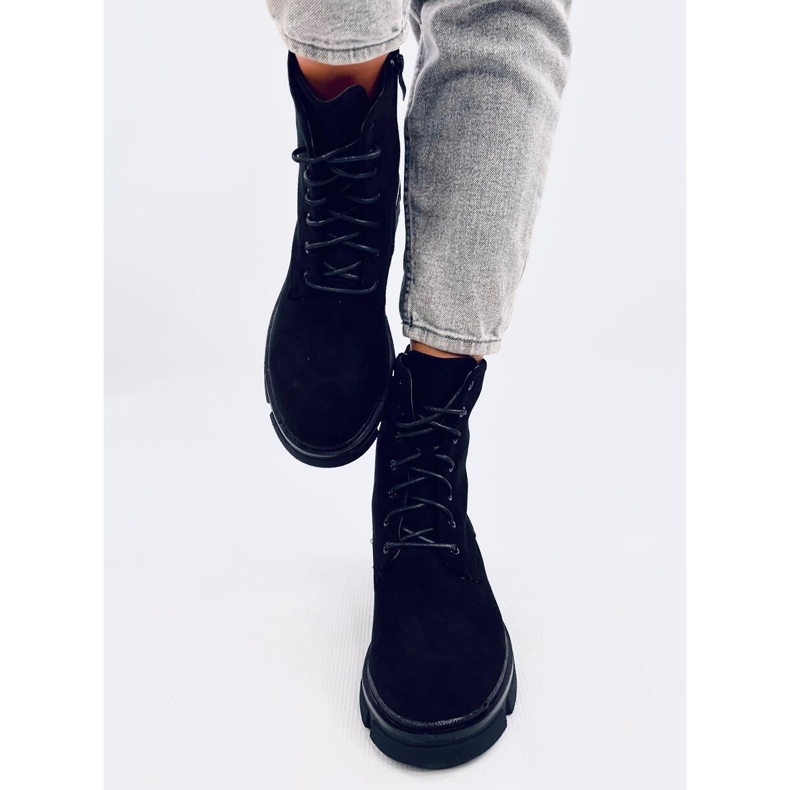 Trabalhadores com cadarços Turner Black preto 1