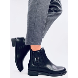 Boone Black Botas Chelsea de mulher preto 1