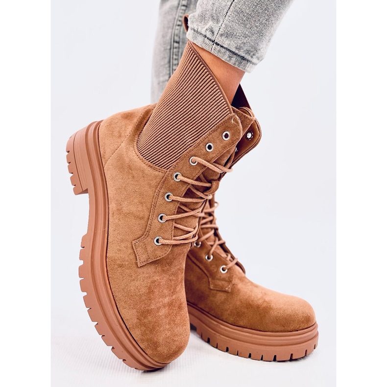 Botas com atacadores Vecna ​​​​Caqui castanho 2