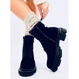 Trabalhadores de camurça Dazy Black preto 1 Trabalhadores de camurça Dazy Black preto 1