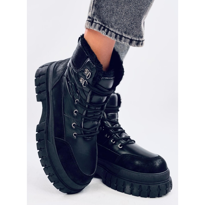 Botas de neve Renn Black de mulher preto 2
