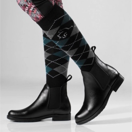 Rusttler Botas femininas de couro Karo Rustler femininas Chelsea preto 2