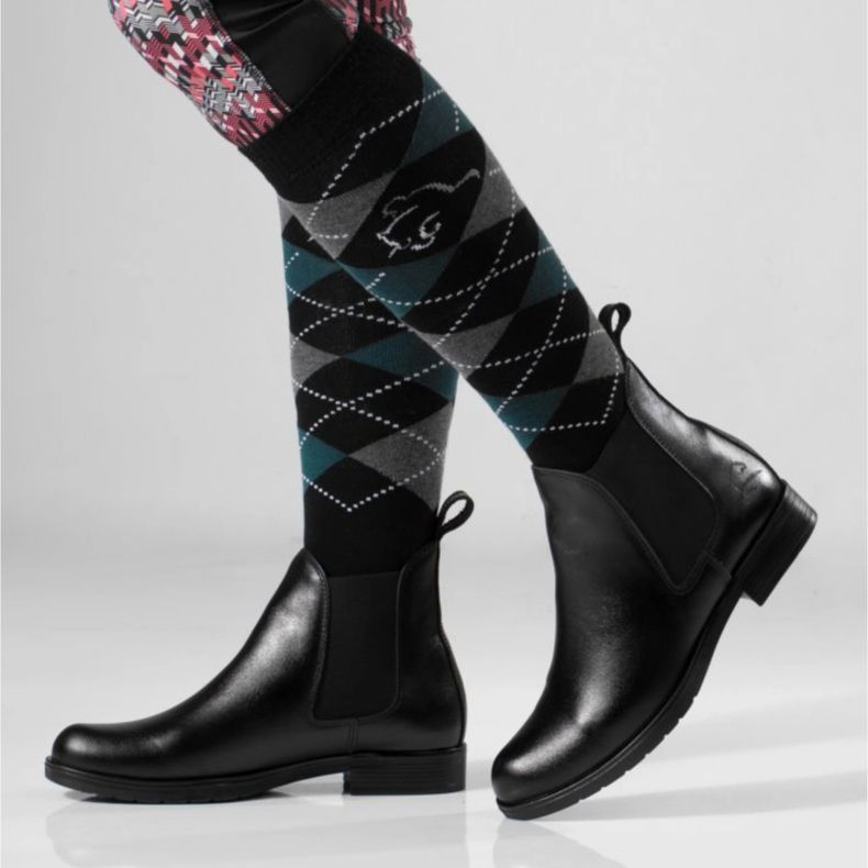 Rusttler Botas femininas de couro Karo Rustler femininas Chelsea preto 2