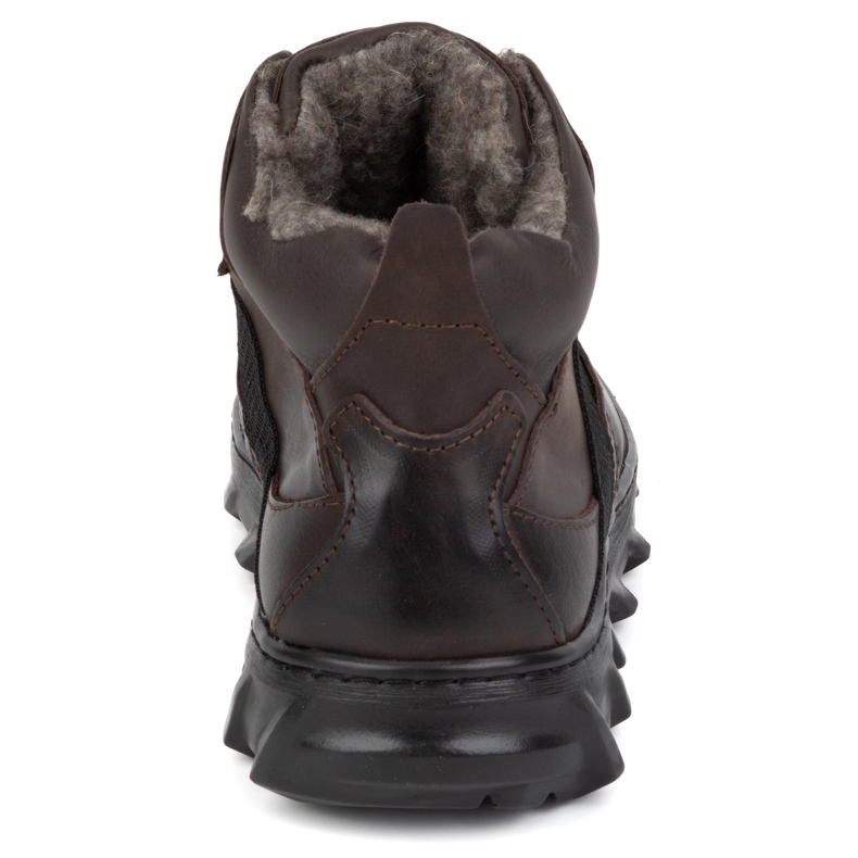 Olivier Botas masculinas de couro com isolamento de inverno, 151KZ, marrom castanho 1 Olivier Botas masculinas de couro com isolamento de inverno, 151KZ, marrom castanho 1