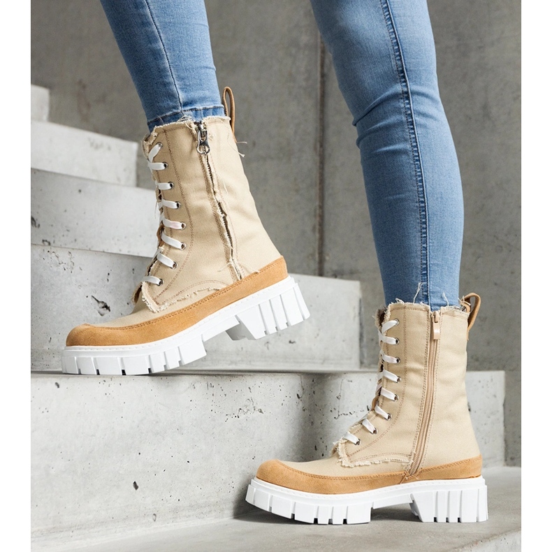 Botas Crispiero com isolamento bege 1