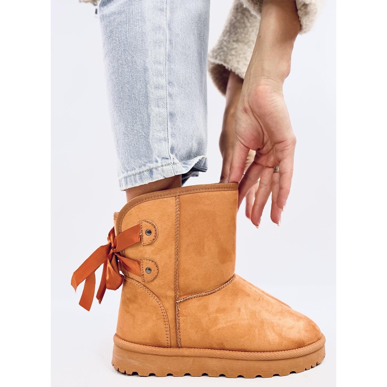Botas de neve Emusy com arcos Stella Camel marrom 1