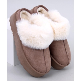 Chinelos de neve com plataforma Allod Khaki bege 1 Chinelos de neve com plataforma Allod Khaki bege 1