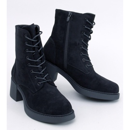 Mayfield Botins pretos com cadarço 1