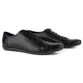 Polbut Sapatos masculinos elegantes para jeans C23 preto 3
