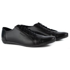 Polbut Sapatos masculinos elegantes para jeans C23 preto 7