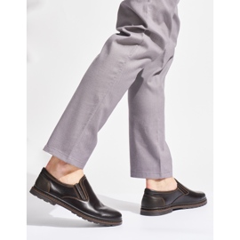 Sapatos masculinos castanhos escuros marrom 2